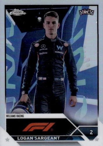 #194b Logan Sargeant - Williams Racing - 2023 Topps Chrome Formula 1 Racing