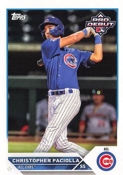 #PD-195 Christopher Paciolla - ACL Cubs - 2023 Topps Pro Debut Baseball