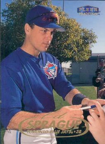 #195 Ed Sprague - Toronto Blue Jays - 1998 Fleer Tradition Baseball