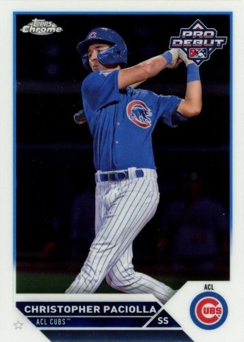 #PDC-195 Christopher Paciolla - ACL Cubs - 2023 Topps Pro Debut - Chrome Baseball