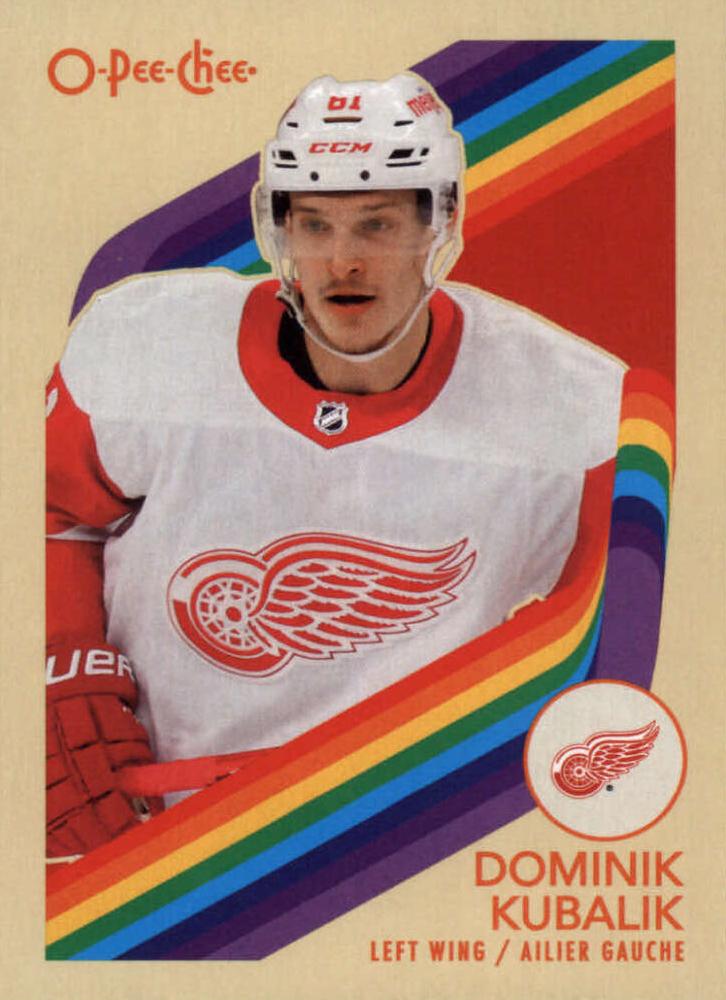 #195 Dominik Kubalik - Detroit Red Wings - 2023-24 O-Pee-Chee - Retro Hockey