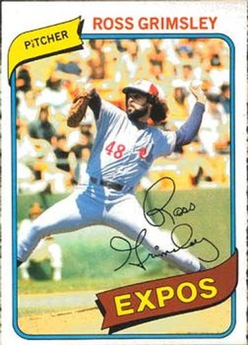 #195 Ross Grimsley - Montreal Expos - 1980 O-Pee-Chee Baseball