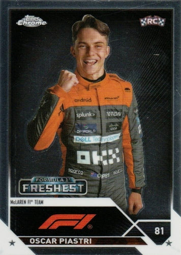 #195 Oscar Piastri - McLaren F1 Team - 2023 Topps Chrome Formula 1 Racing