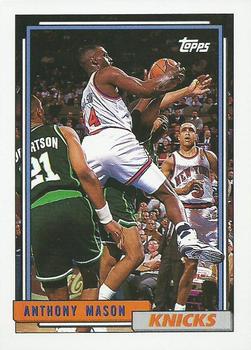 #195 Anthony Mason - New York Knicks - 1992-93 Topps Basketball