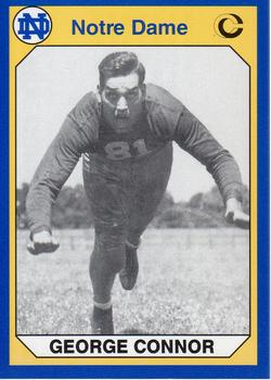 #195 George Connor - Notre Dame Fighting Irish - 1990 Collegiate Collection Notre Dame Football
