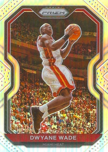 #195 Dwyane Wade - Miami Heat - 2020-21 Panini Prizm - Silver Prizms Basketball