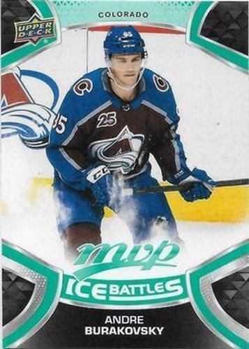 #195 Andre Burakovsky - Colorado Avalanche - 2021-22 Upper Deck MVP - Ice Battles Hockey