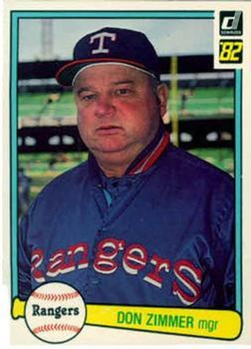 #195 Don Zimmer - Texas Rangers - 1982 Donruss Baseball