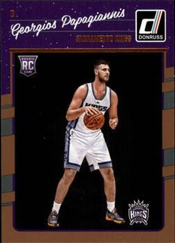 #195 Georgios Papagiannis - Sacramento Kings - 2016-17 Donruss Basketball