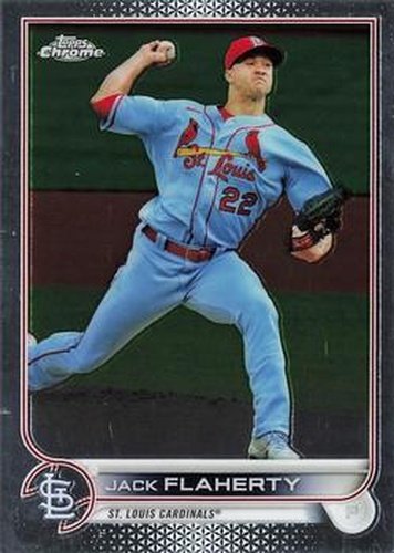 #195 Jack Flaherty - St. Louis Cardinals - 2022 Topps Chrome Baseball
