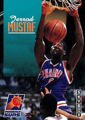 #195 Jerrod Mustaf - Phoenix Suns - 1992-93 SkyBox Basketball