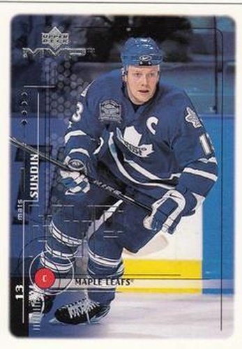 #195 Mats Sundin - Toronto Maple Leafs - 1998-99 Upper Deck MVP Hockey