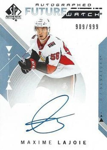 #195 Maxime Lajoie - Ottawa Senators - 2018-19 SP Authentic Hockey