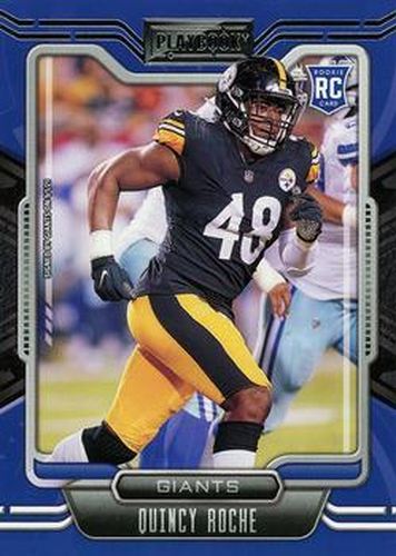 #195 Quincy Roche - New York Giants - 2021 Panini Playbook Football