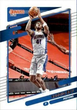 #195 Saddiq Bey - Detroit Pistons - 2021-22 Donruss Basketball