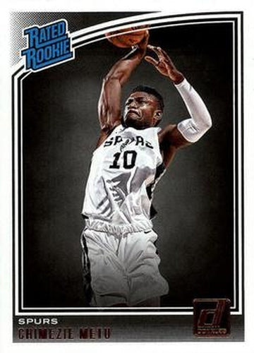 #195 Chimezie Metu - San Antonio Spurs - 2018-19 Donruss Basketball