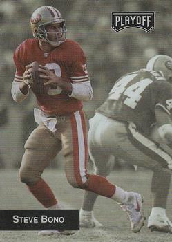 #195 Steve Bono - San Francisco 49ers - 1993 Playoff Football