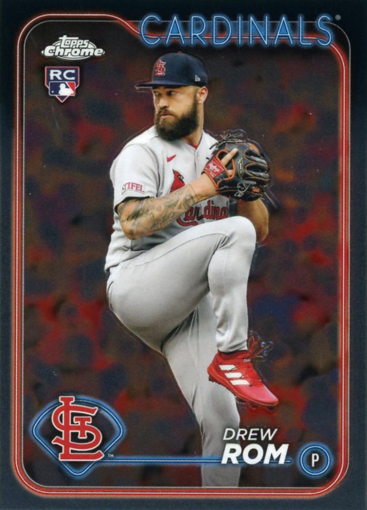 #195 Drew Rom - St. Louis Cardinals - 2024 Topps Chrome Baseball