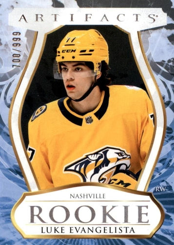 #195 Luke Evangelista - Nashville Predators - 2023-24 Upper Deck Artifacts Hockey