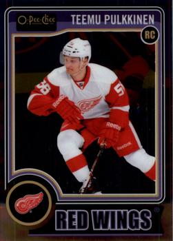 #195a Teemu Pulkkinen - Detroit Red Wings - 2014-15 O-Pee-Chee Platinum Hockey