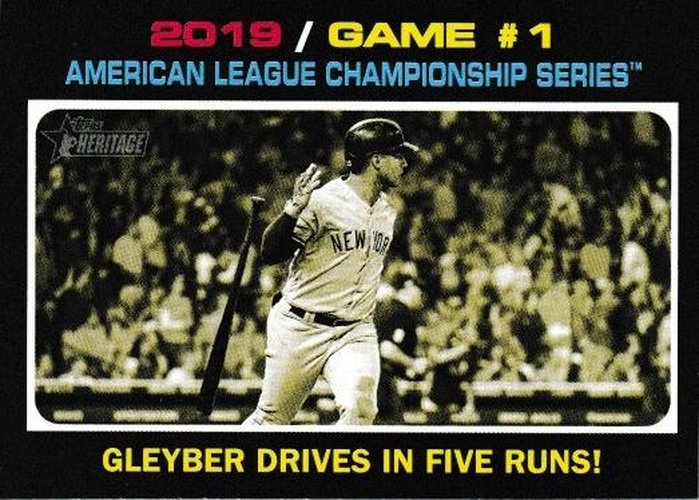 #195 Gleyber Drives In Five Runs! - New York Yankees - 2020 Topps Heritage Baseball
