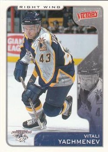 #195 Vitali Yachmenev - Nashville Predators - 2001-02 Upper Deck Victory Hockey