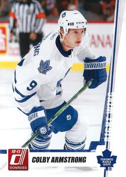 #195 Colby Armstrong - Toronto Maple Leafs - 2010-11 Donruss Hockey