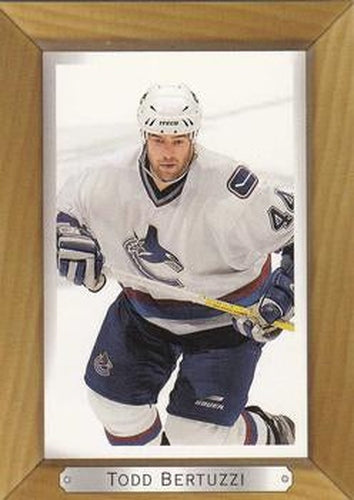 #195 Todd Bertuzzi - Vancouver Canucks - 2003-04 Upper Deck Beehive Hockey