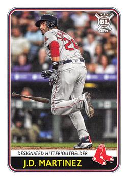 #196 J.D. Martinez - Boston Red Sox - 2020 Topps Big League Baseball