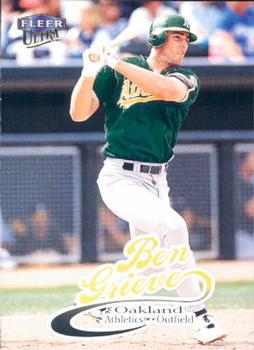 #196 Ben Grieve - Oakland Athletics - 1999 Ultra Baseball