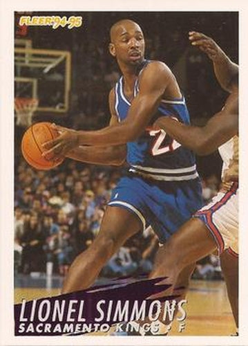 #196 Lionel Simmons - Sacramento Kings - 1994-95 Fleer Basketball
