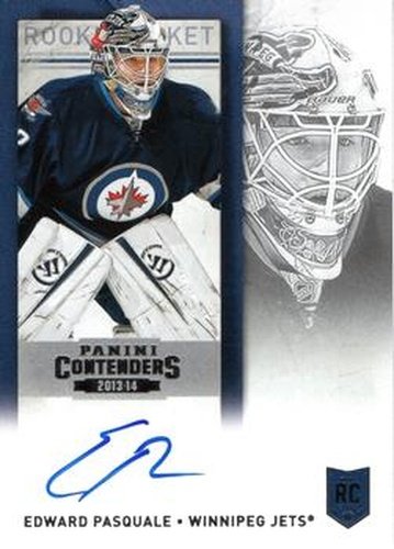 #196 Edward Pasquale - Winnipeg Jets - 2013-14 Panini Contenders Hockey