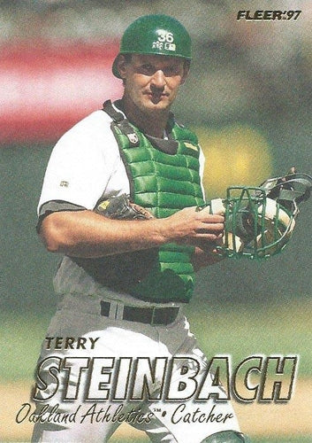 #196 Terry Steinbach - Oakland Athletics - 1997 Fleer Baseball