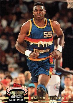#196 Dikembe Mutombo - Denver Nuggets - 1992-93 Stadium Club Basketball