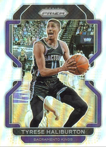 #196 Tyrese Haliburton - Sacramento Kings - 2021-22 Panini Prizm - Silver Basketball