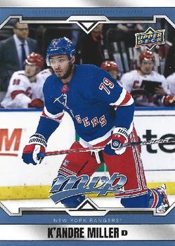 #196 K'Andre Miller - New York Rangers - 2024-25 Upper Deck MVP Hockey