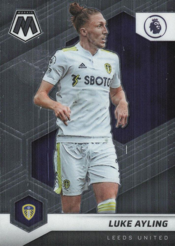 #196 Luke Ayling - Leeds United - 2021-22 Panini Mosaic Premier League Soccer