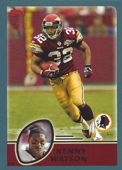 #196 Kenny Watson - Washington Redskins - 2003 Topps Football