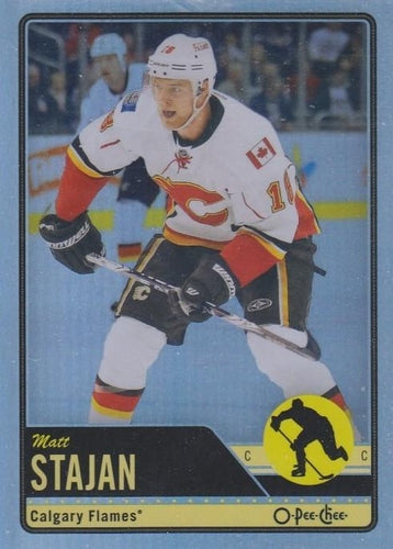 #196 Matt Stajan - Calgary Flames - 2012-13 O-Pee-Chee - Rainbow Hockey