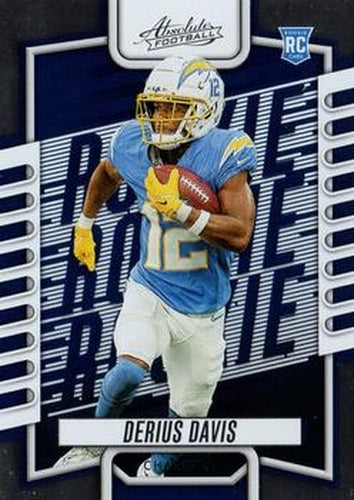 #196 Derius Davis - Los Angeles Chargers - 2023 Panini Absolute Football