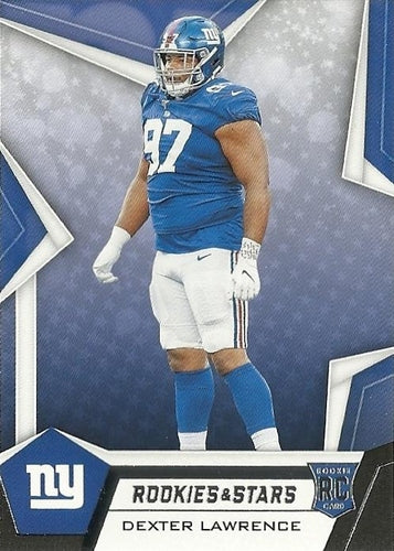 #196 Dexter Lawrence - New York Giants - 2019 Panini Rookies & Stars Football