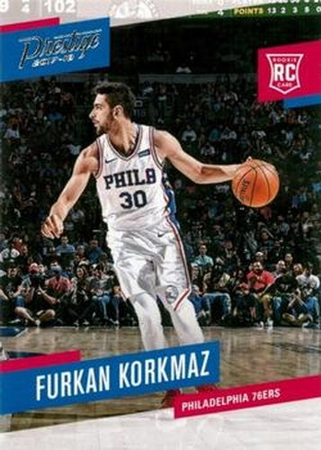 #196 Furkan Korkmaz - Philadelphia 76ers - 2017-18 Panini Prestige Basketball