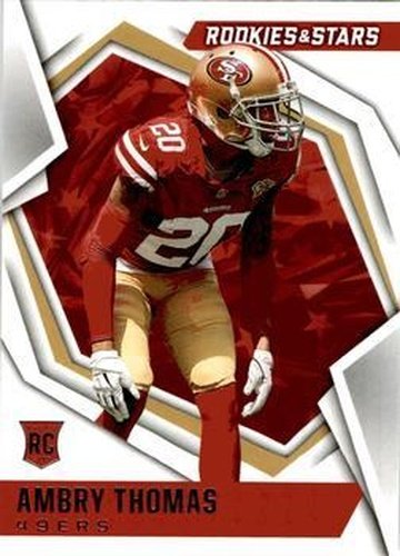 #196 Ambry Thomas - San Francisco 49ers - 2021 Panini Rookies & Stars Football
