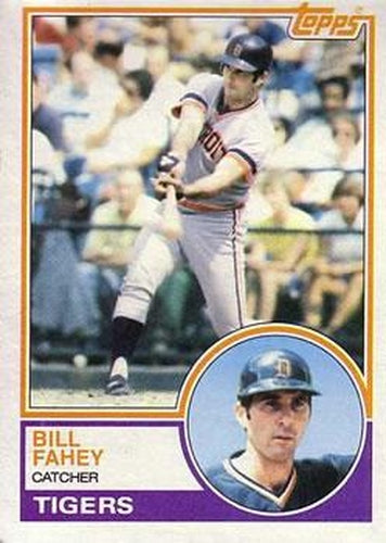 #196 Bill Fahey - Detroit Tigers - 1983 Topps Baseball