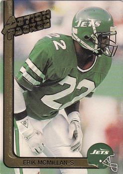 #196 Erik McMillan - New York Jets - 1991 Action Packed Football