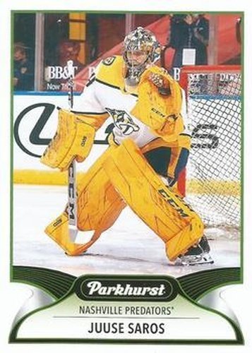 #196 Juuse Saros - Nashville Predators - 2021-22 Parkhurst Hockey