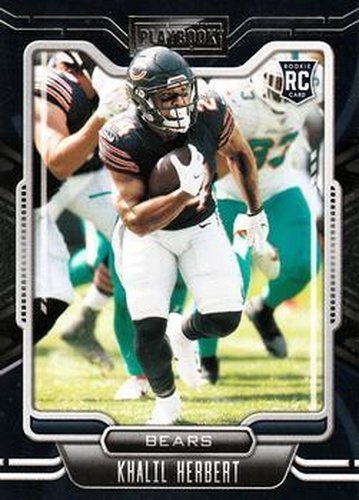 #196 Khalil Herbert - Chicago Bears - 2021 Panini Playbook Football