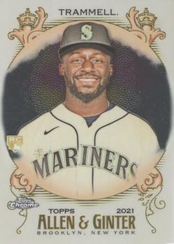 #196 Taylor Trammell - Seattle Mariners - 2021 Topps Allen & Ginter Chrome Baseball