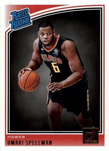 #196 Omari Spellman - Atlanta Hawks - 2018-19 Donruss Basketball