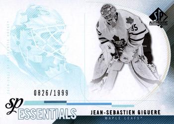 #196 Jean-Sebastien Giguere - Toronto Maple Leafs - 2010-11 SP Authentic Hockey